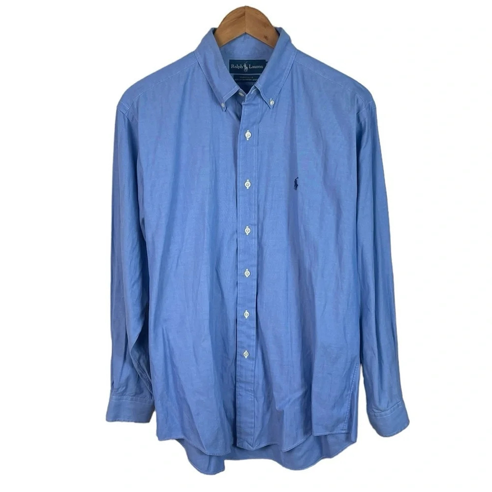 BF1441 Men’s Polo Ralph Lauren Designer Yarmouth Business Dress Shirt 15.5 34/35